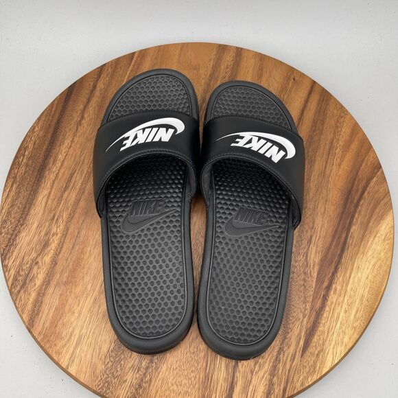 Nike Benassi JDI Sandals Mens Size 13 Black Casual Slides Comfort Pool Beach main image 7